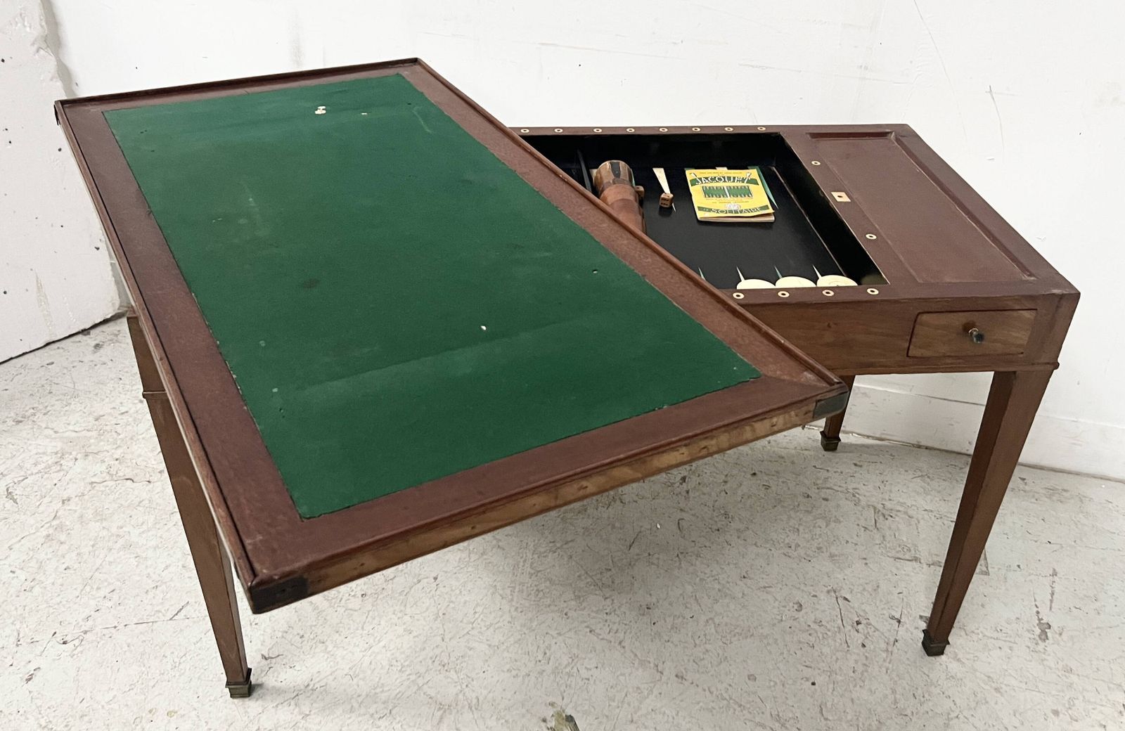 Louis XVI Period "Tric Trac" Gaming Table In 18th Century Mahogany. photo buy