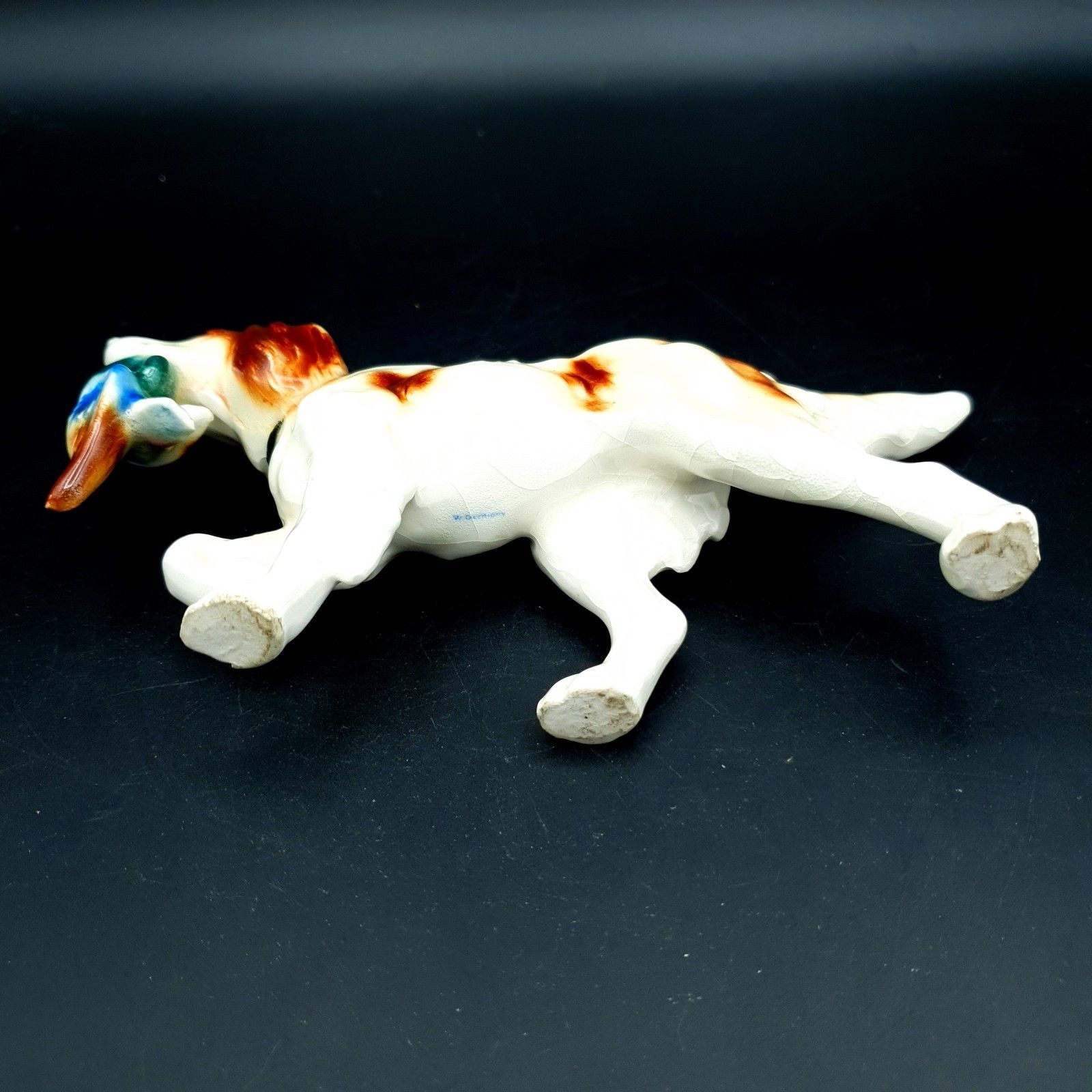 Hunting Dog With Pheasant W.Germany Ceramic Early Goebel? Mid Century Rare L16cm photo buy