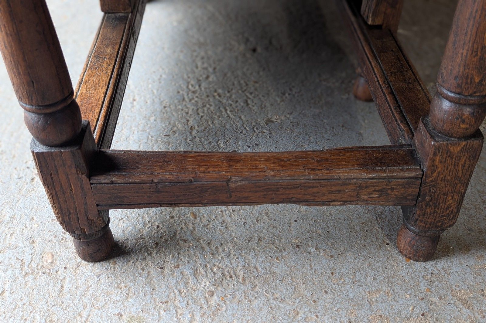 photo for sale Antique Provincial Country Oak Gateleg Dining Table (Delivery Available) 18thc 6