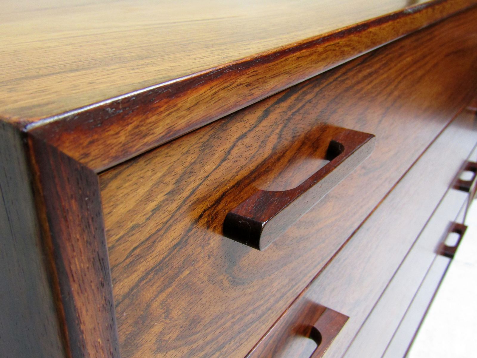 Danish 1960s Chest Of Drawers In Rosewood By Kai Kristiansen For Fm Mobler photo for sale