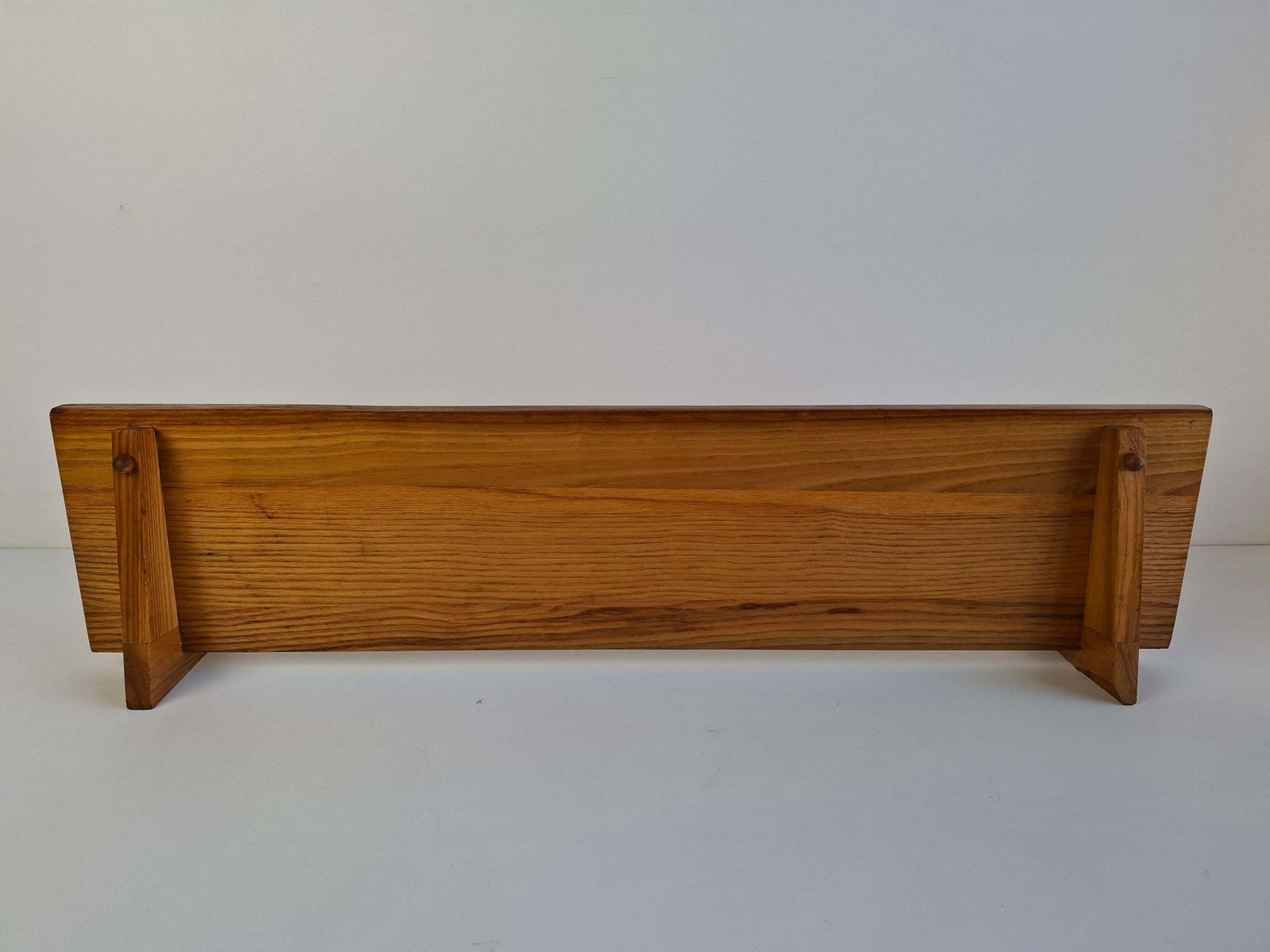Midcentury Czechoslovak Wooden Wall Shelf, 1960s photo Furniture