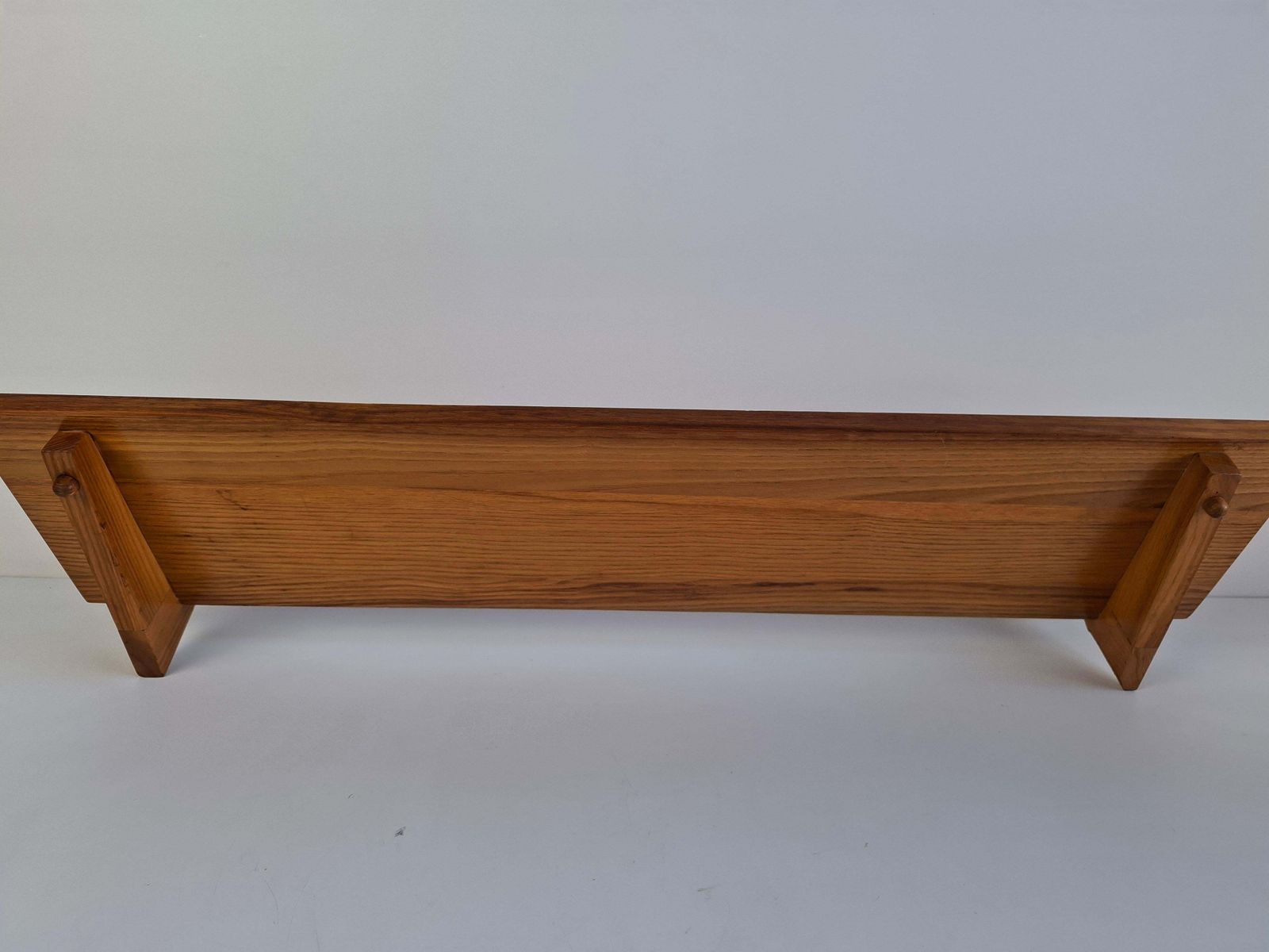 362.0 Midcentury Czechoslovak Wooden Wall Shelf, 1960s photo