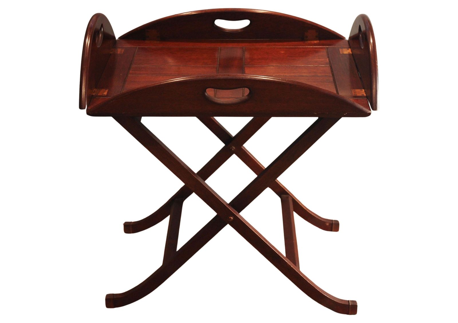 Bevan Funnell English Military Campaign Design Butlers Tray With Folding X Frame Stand photo vinterior