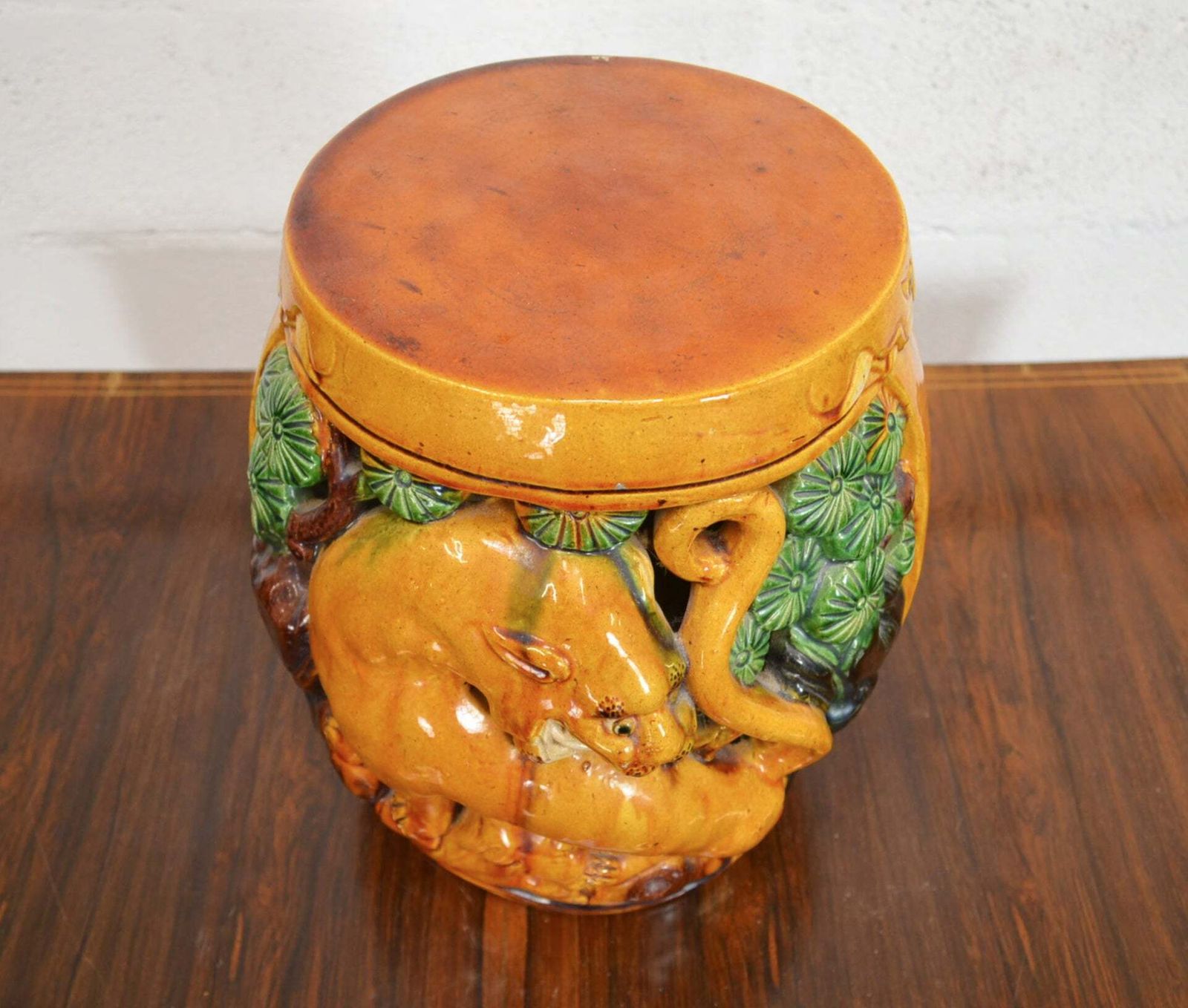 A Pair Of Late 19th/Early 20th Century Chinese Barrel Garden Stool photo for sale