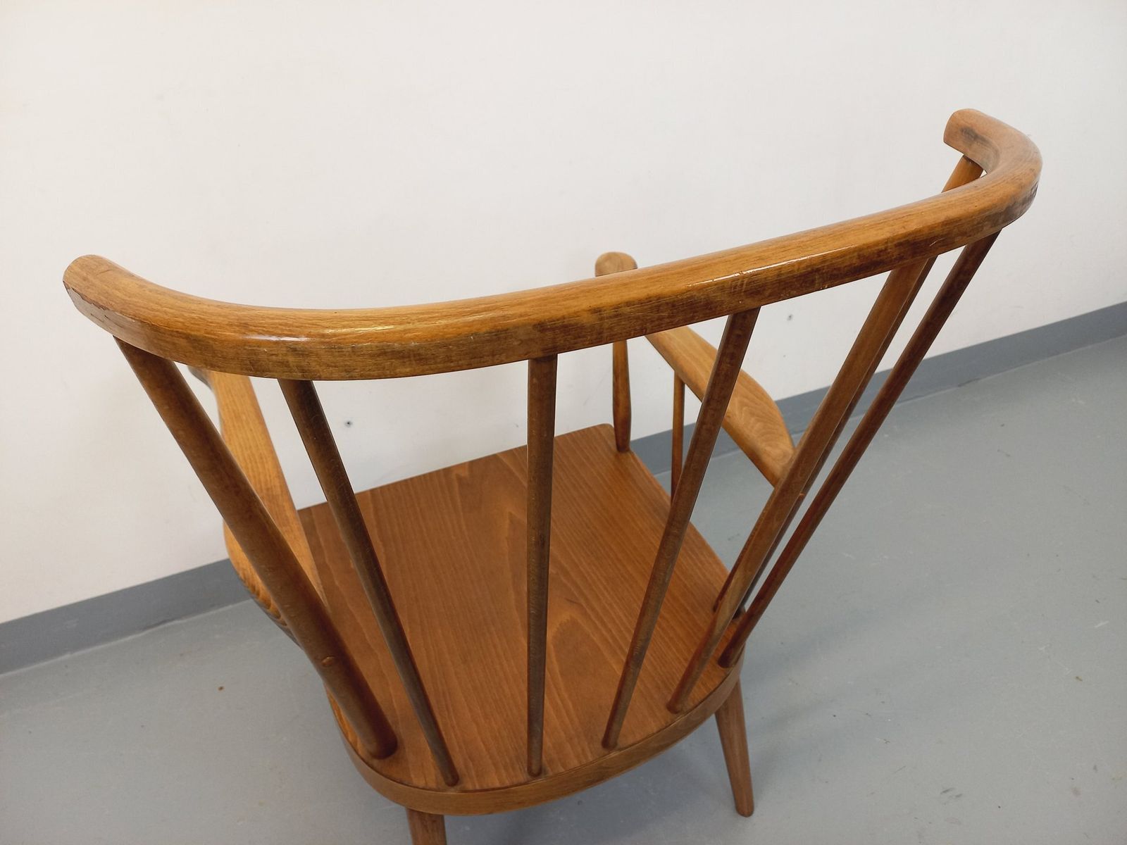 photo for sale Baumann Fan Armchair, 1960s, Wooden