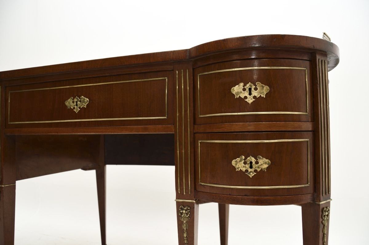 Antique Mahogany Leather Top Austrian Empire Desk photo buy