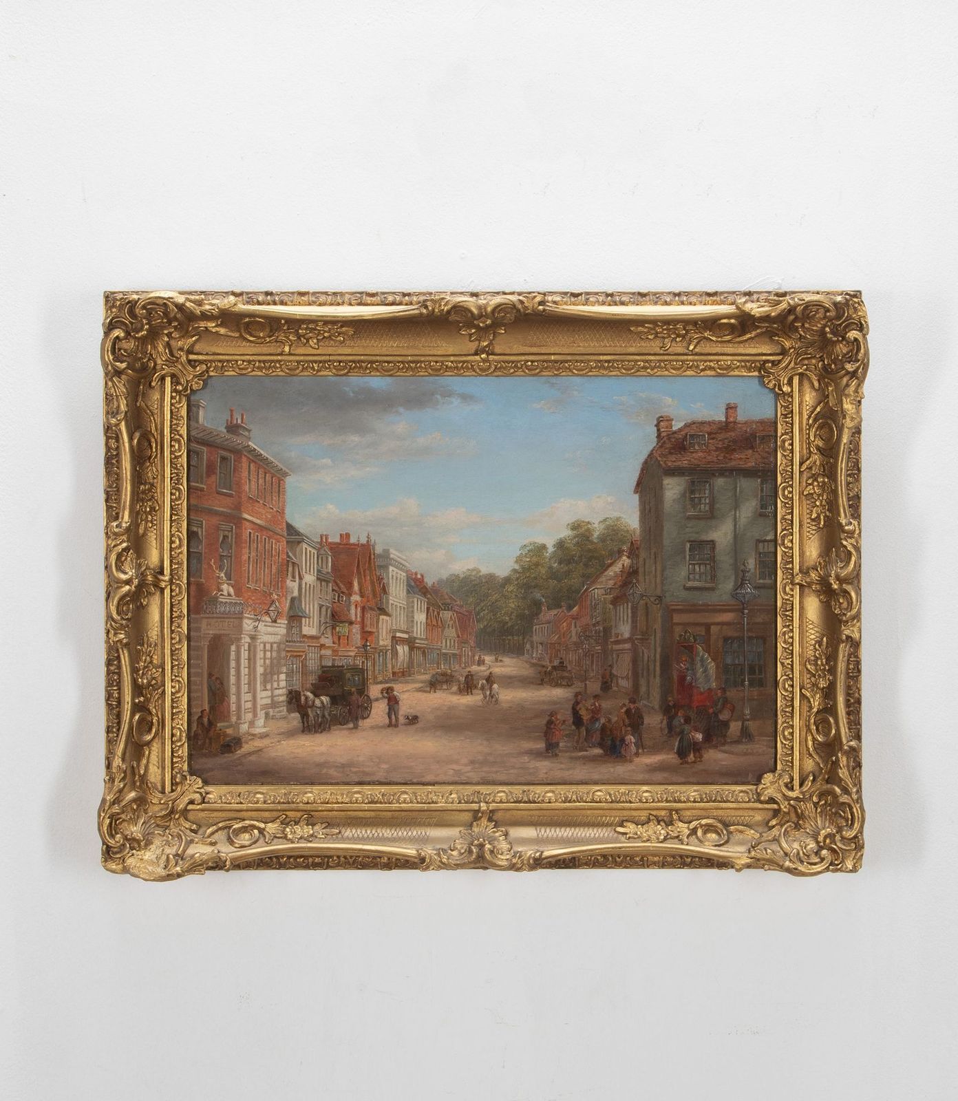 19th Century Oil On Canvas Of Reigate, Surrey photo vinterior