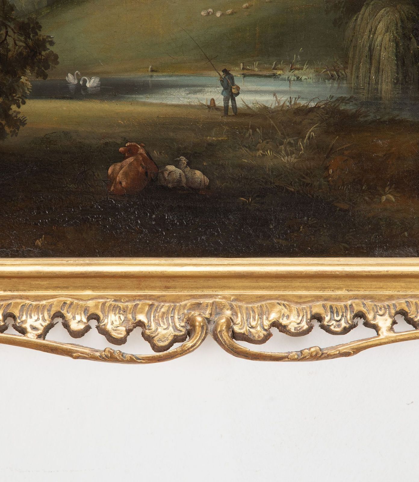 19th Century Country House Oil On Canvas photo furniture
