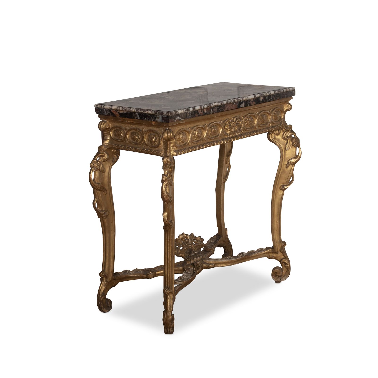 photo furniture C18th Giltwood & Marble Top Pier Table