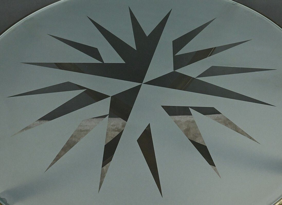 Astrolabio Table By Oscar Tusquets, Aleph Collection, Driade Edition – 1988 photo vintage