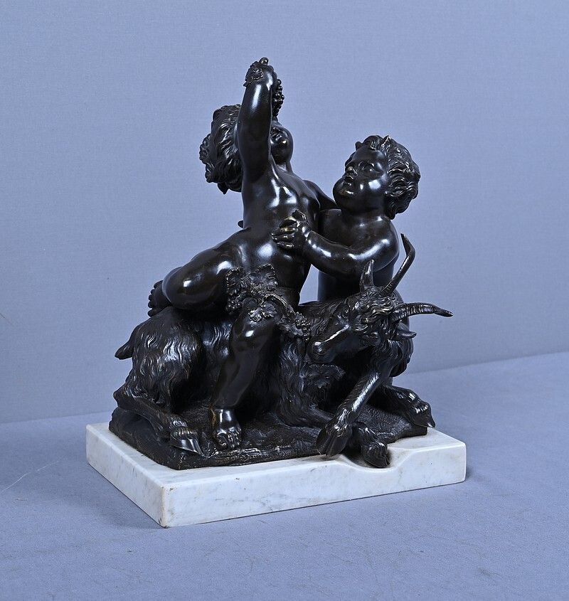 Bronze Sculpture "The Childhood Of Bacchus" After Clodion – Part 2, 19th Century photo for sale