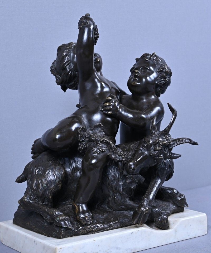 photo for sale Bronze Sculpture "The Childhood Of Bacchus" After Clodion – Part 2, 19th Century