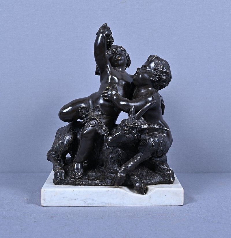 photo vinterior Bronze Sculpture "The Childhood Of Bacchus" After Clodion – Part 2, 19th Century