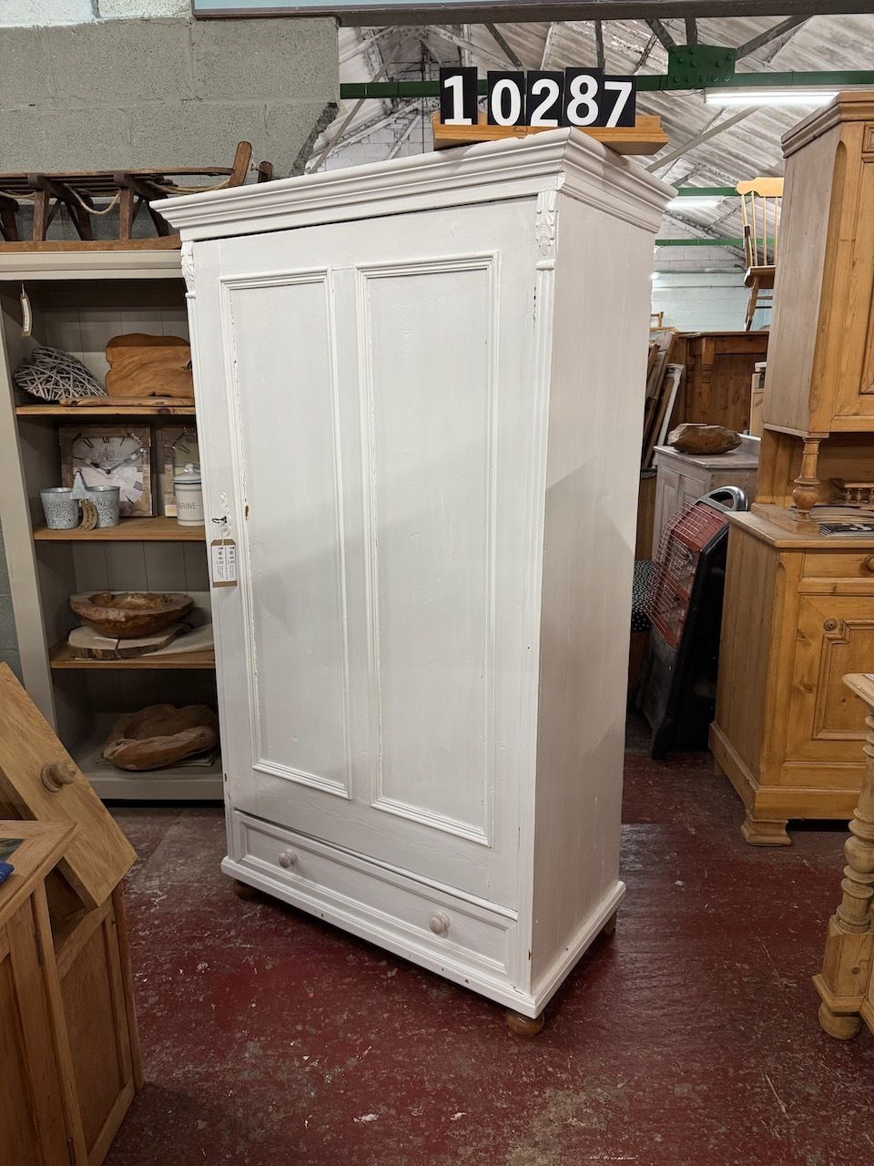 Painted 1 Door Cupboard/Children's Wardrobe, photo vintage