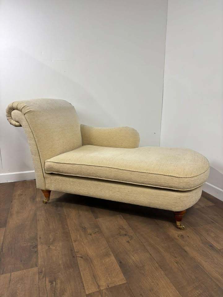 Contemporary Beige Half Size Chaise Longue