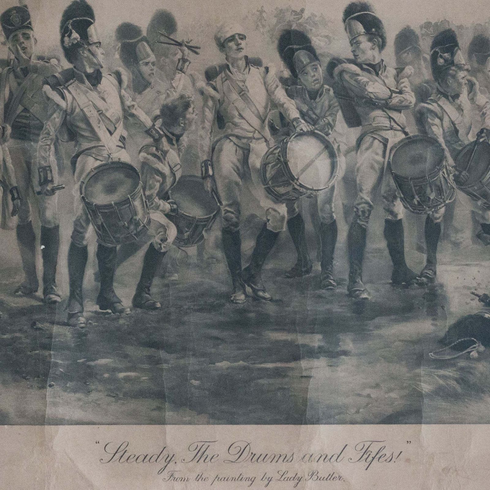Steady, The Drums And Fifes! – After Lady Butler photo Art