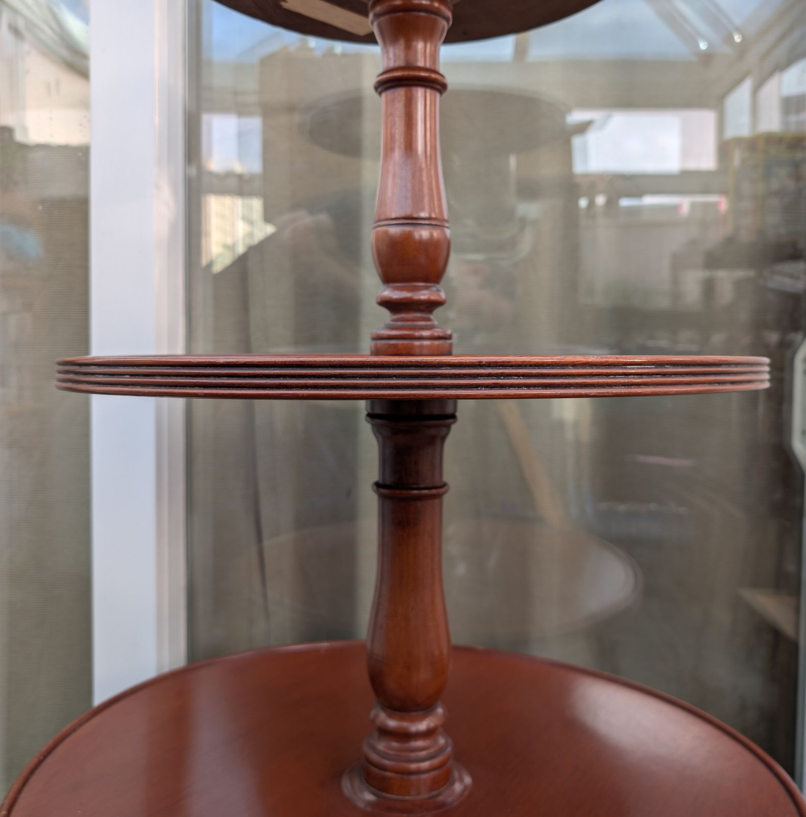 Mahogany Three Tier Revolving Dumb Waiter – Restoration Project photo 51.0
