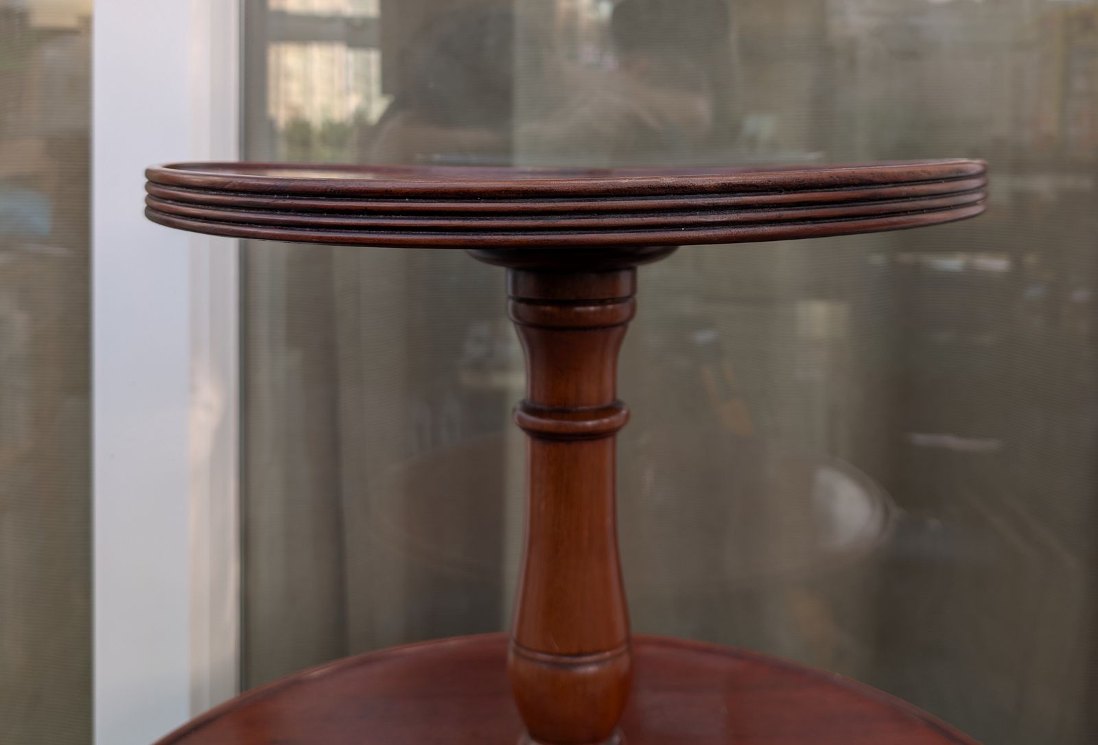 Mahogany Three Tier Revolving Dumb Waiter – Restoration Project photo vintage