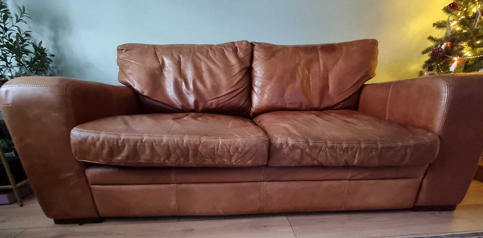 Leather 3 Seater Sofa photo furniture