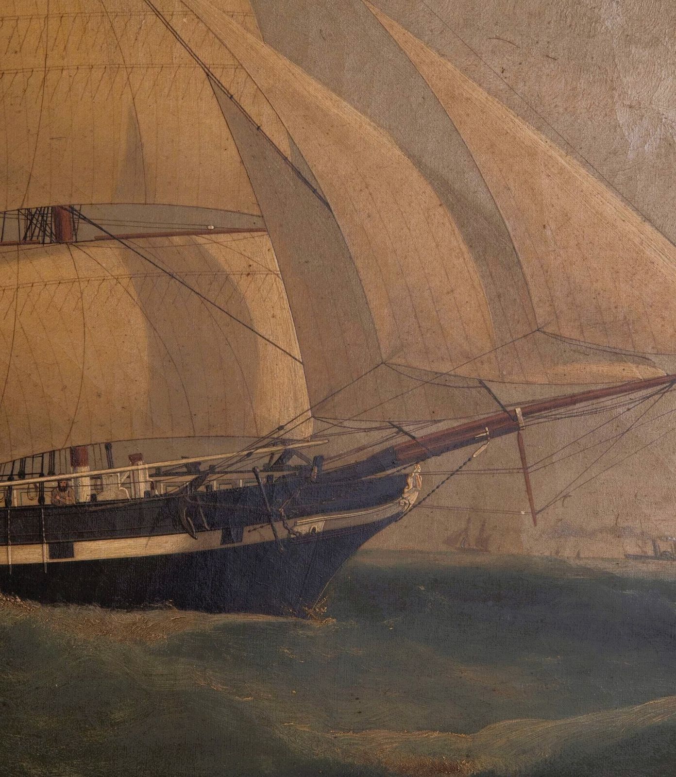 19th Century Marine English Oil Painting photo vinterior