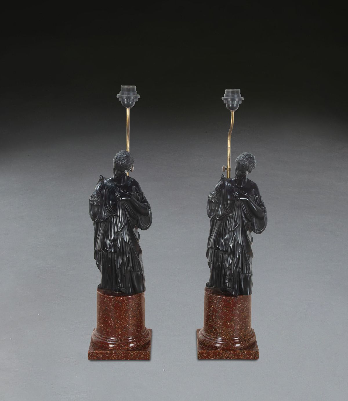 Pair Of Neo Classical Figural Lamps