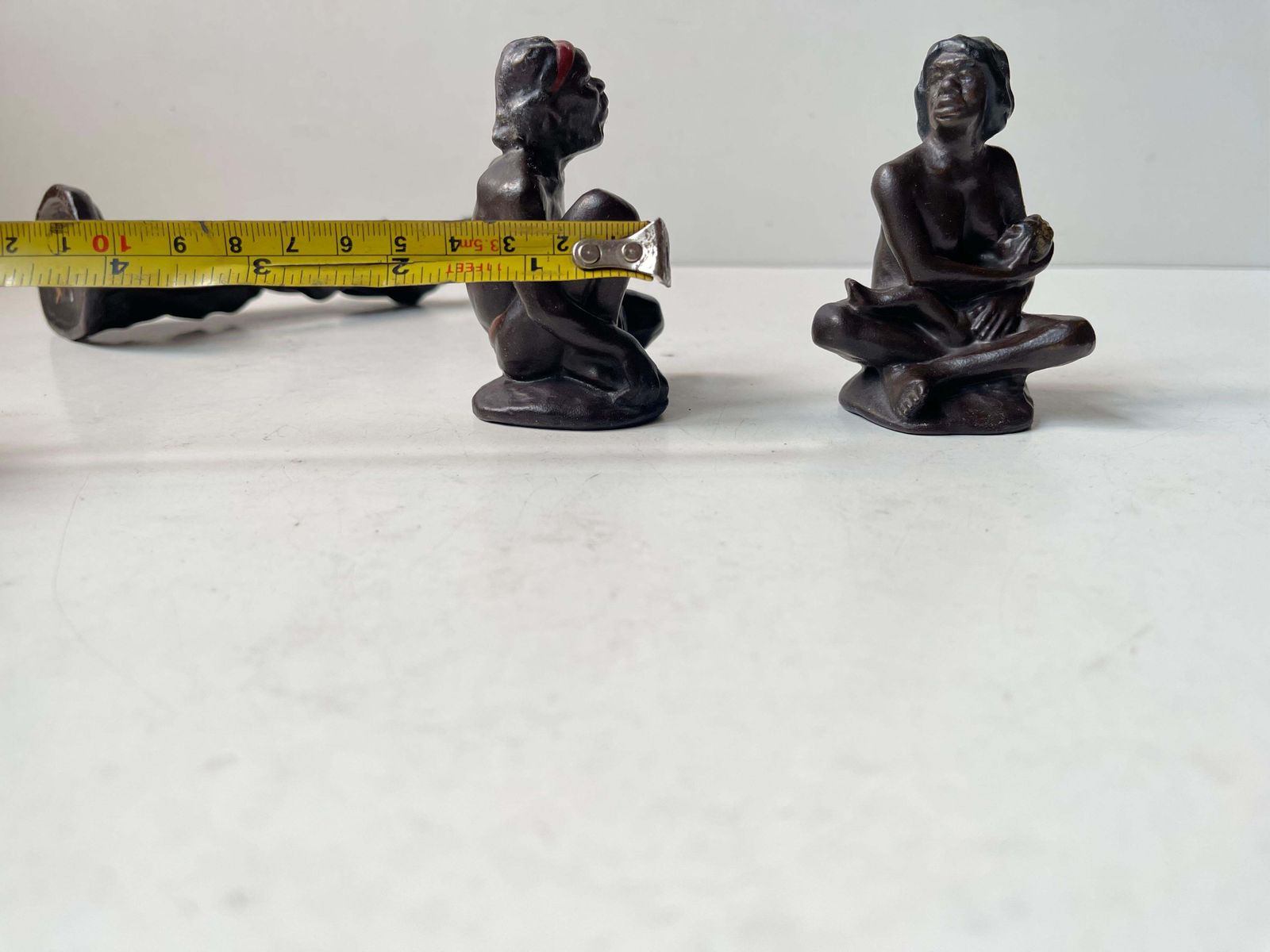photo buy Darbyshire Pottery Family Of Aboriginal Indigenous Figurines, 1950s, Set Of 3
