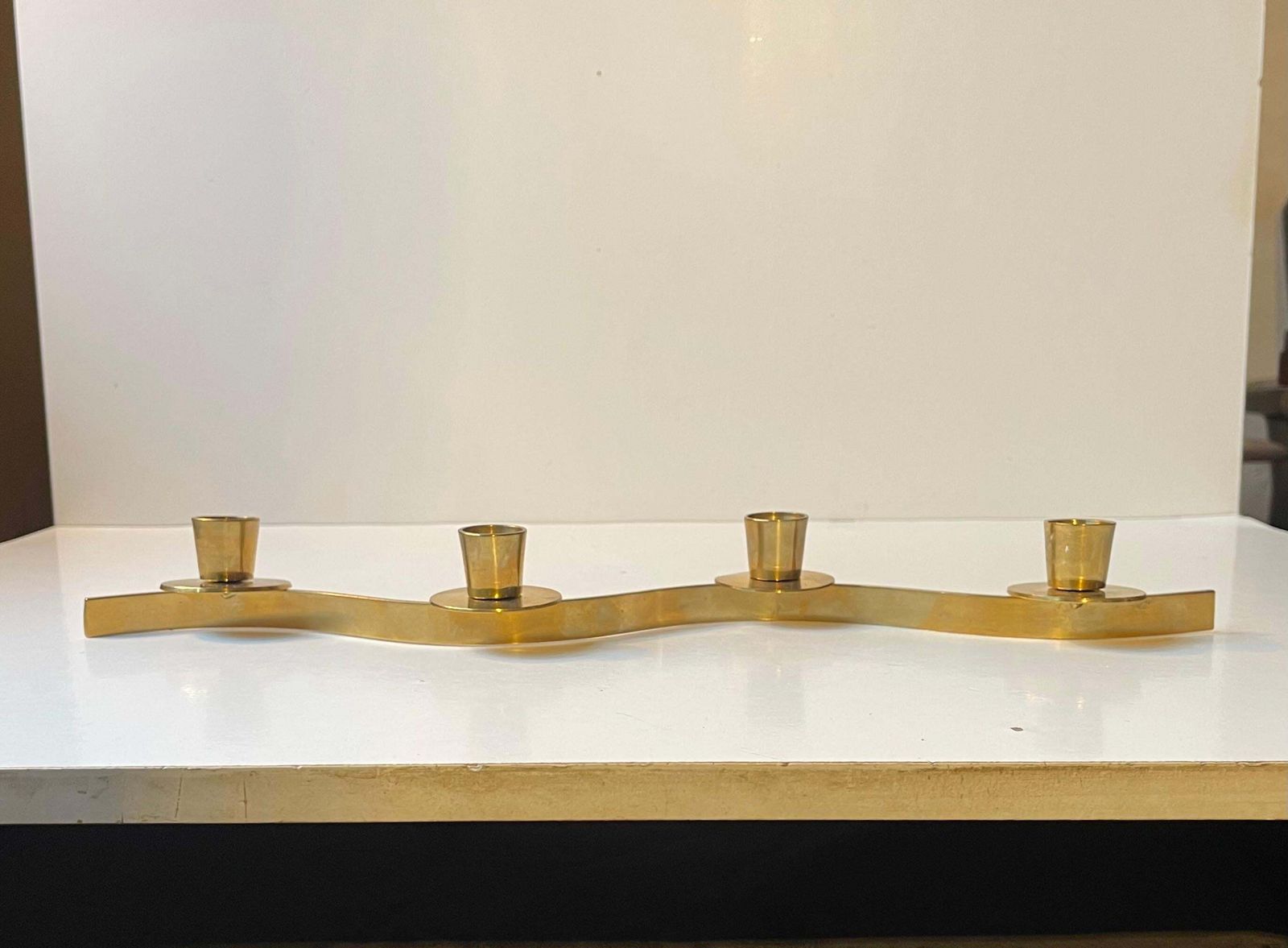 Scandinavian Organic Candelabra In The Style Of Josef Frank, 1960s photo for sale