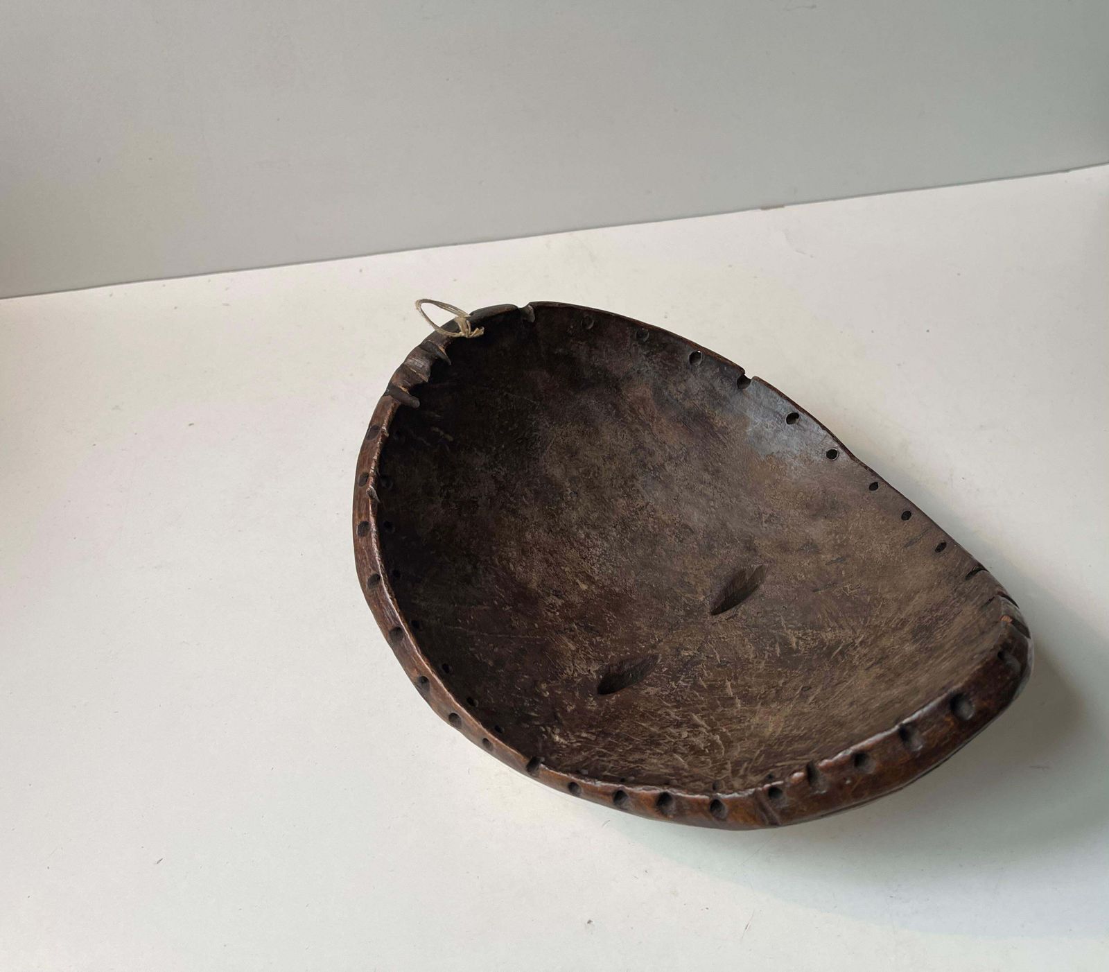 Vintage Lega   Kwele Mask From Congo Africa, 1970s photo vinterior