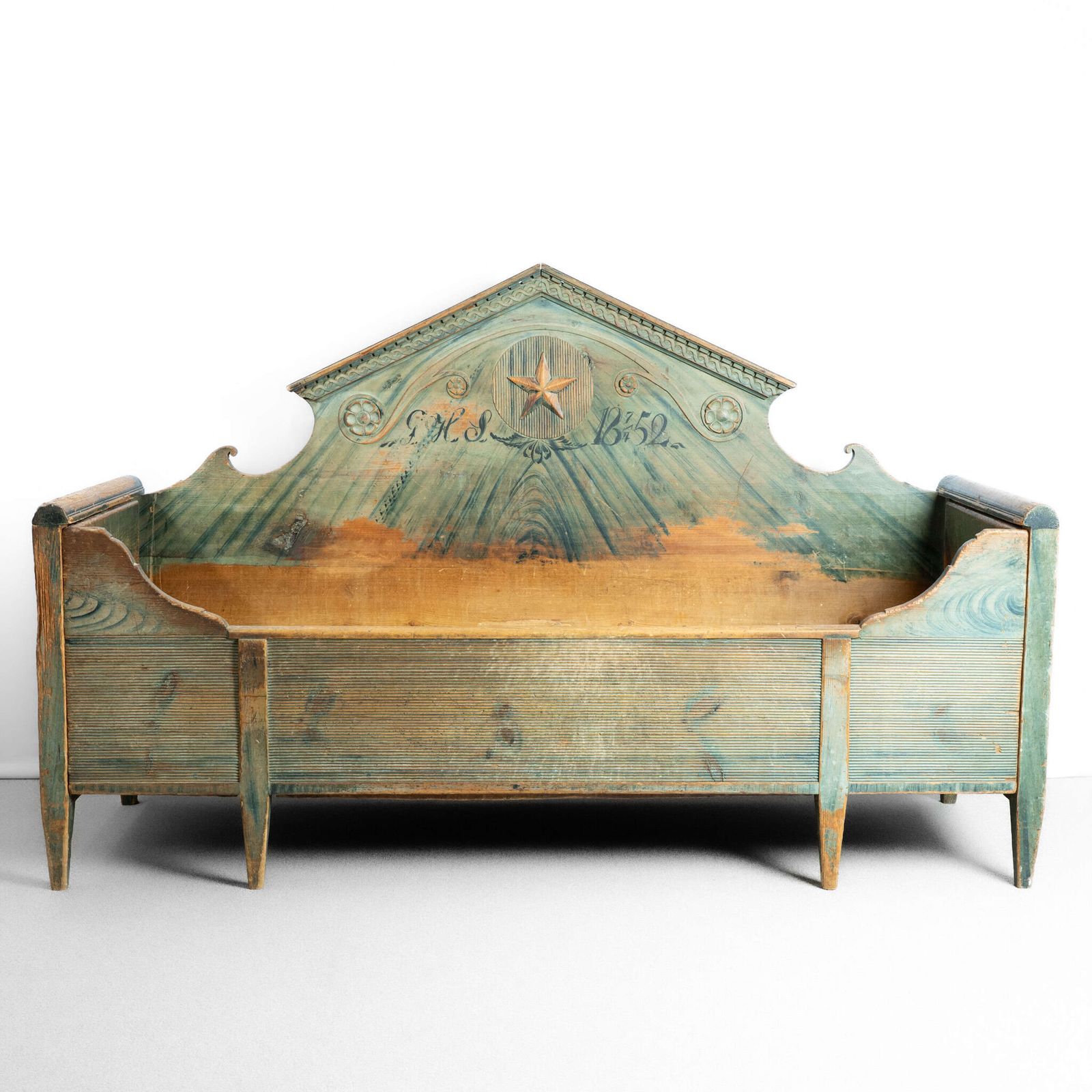 Large Early 19th Century Gustavian Day Bed / Bench photo vinterior