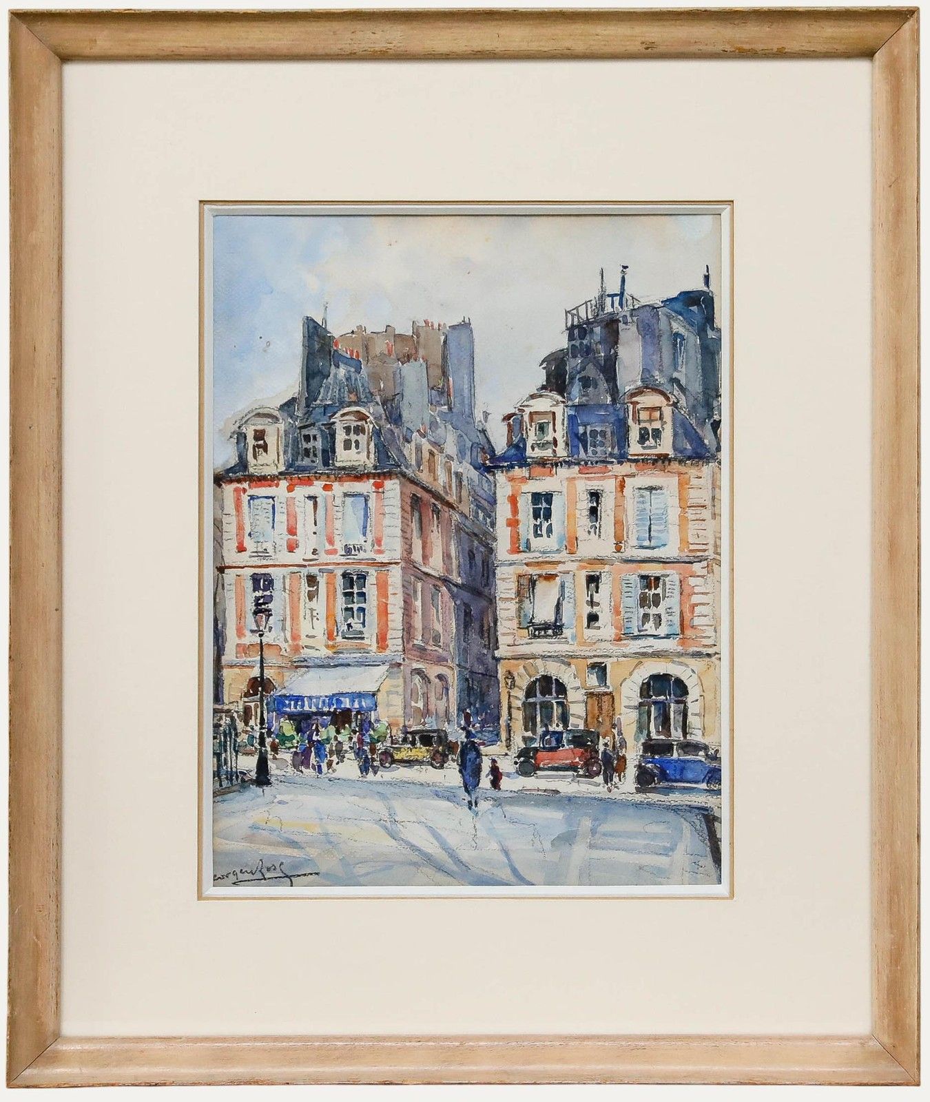 George Herbert Rose (1882 1955) Early 20th Century Watercolour, Place Dauphine