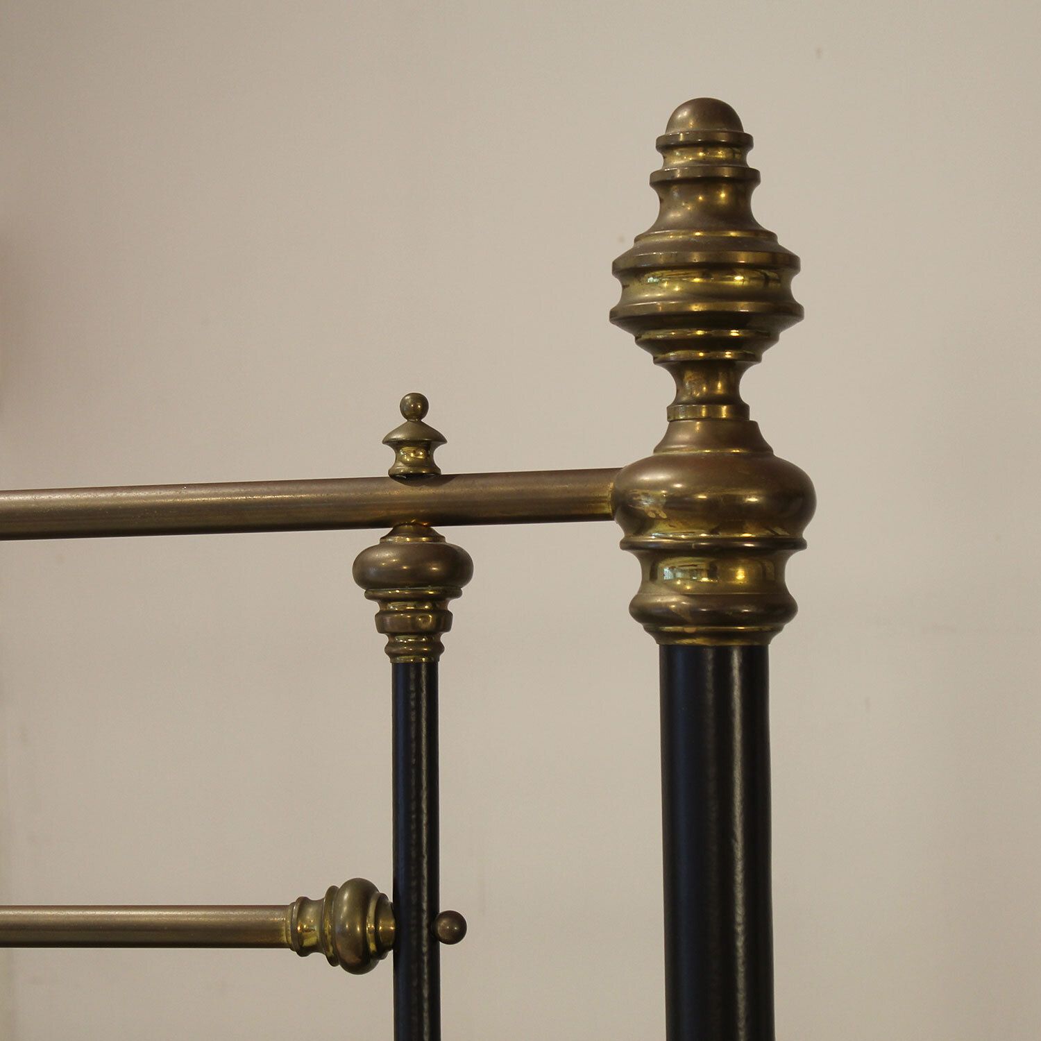 King Size Decorative Antique Bed In Black, Circa 1895 photo Furniture