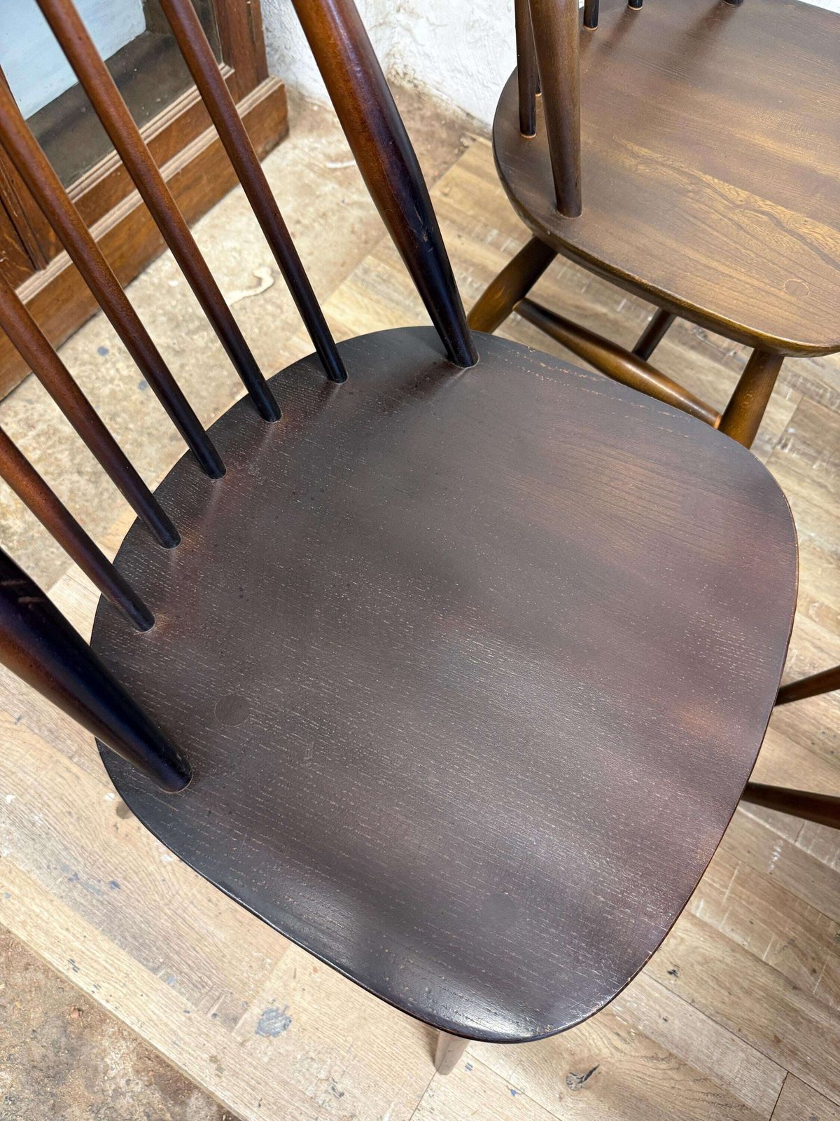 photo for sale Ercol Goldsmith Dining Chairs – Set Of 6 (Including Carver)