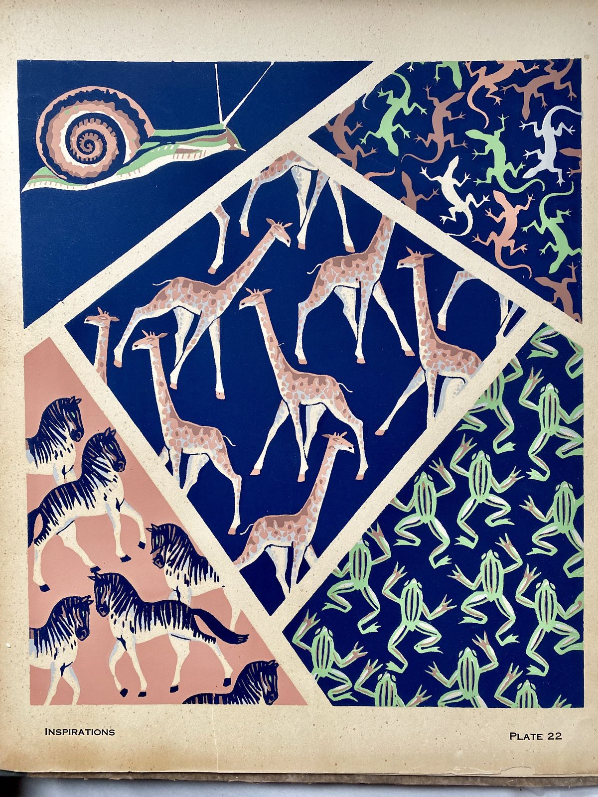 Andre Durenceau Inspirations Art Deco Complete Book Of 24 Pochoir Prints 1929 photo vintage