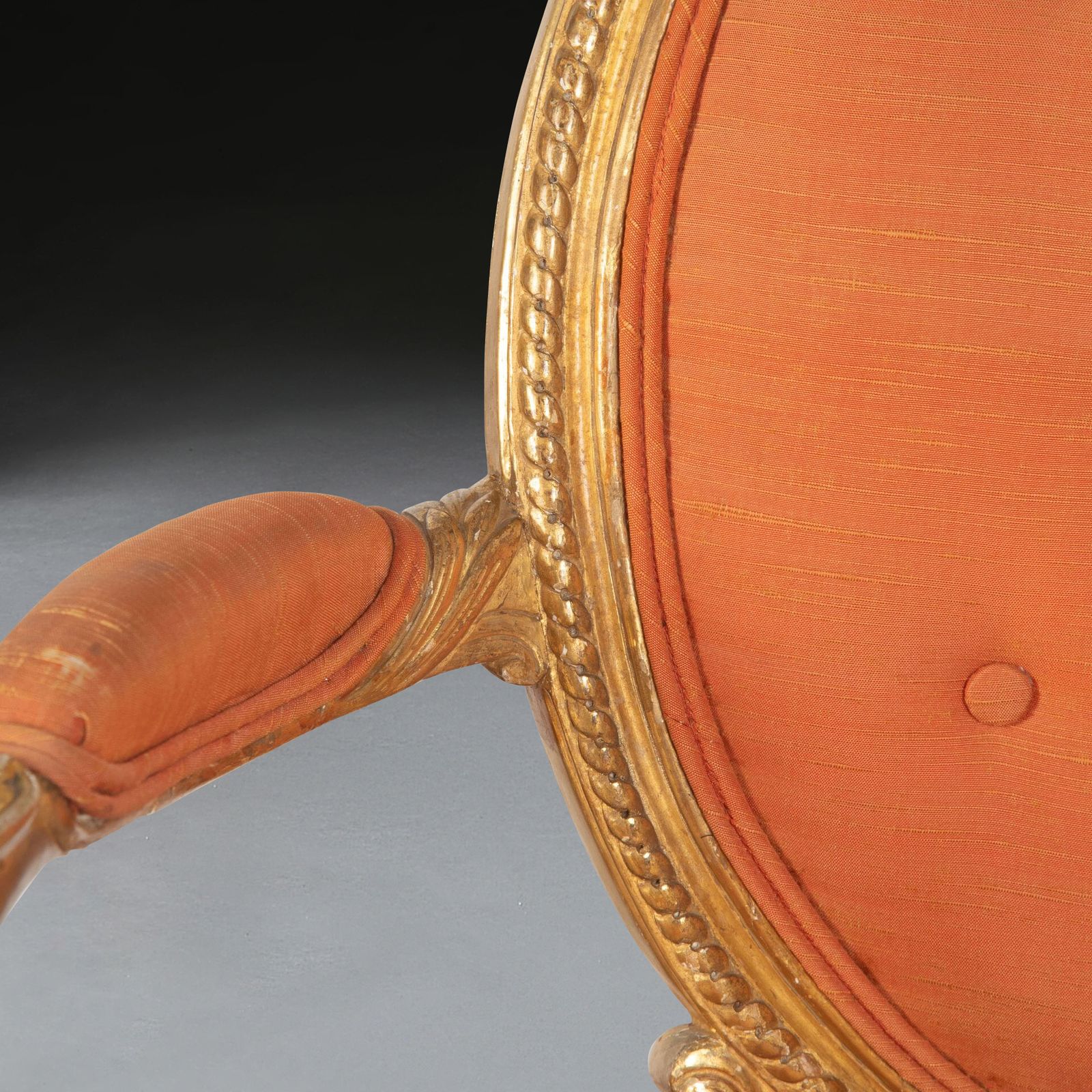 photo vinterior Pair Of Geo III Giltwood Open Armchairs