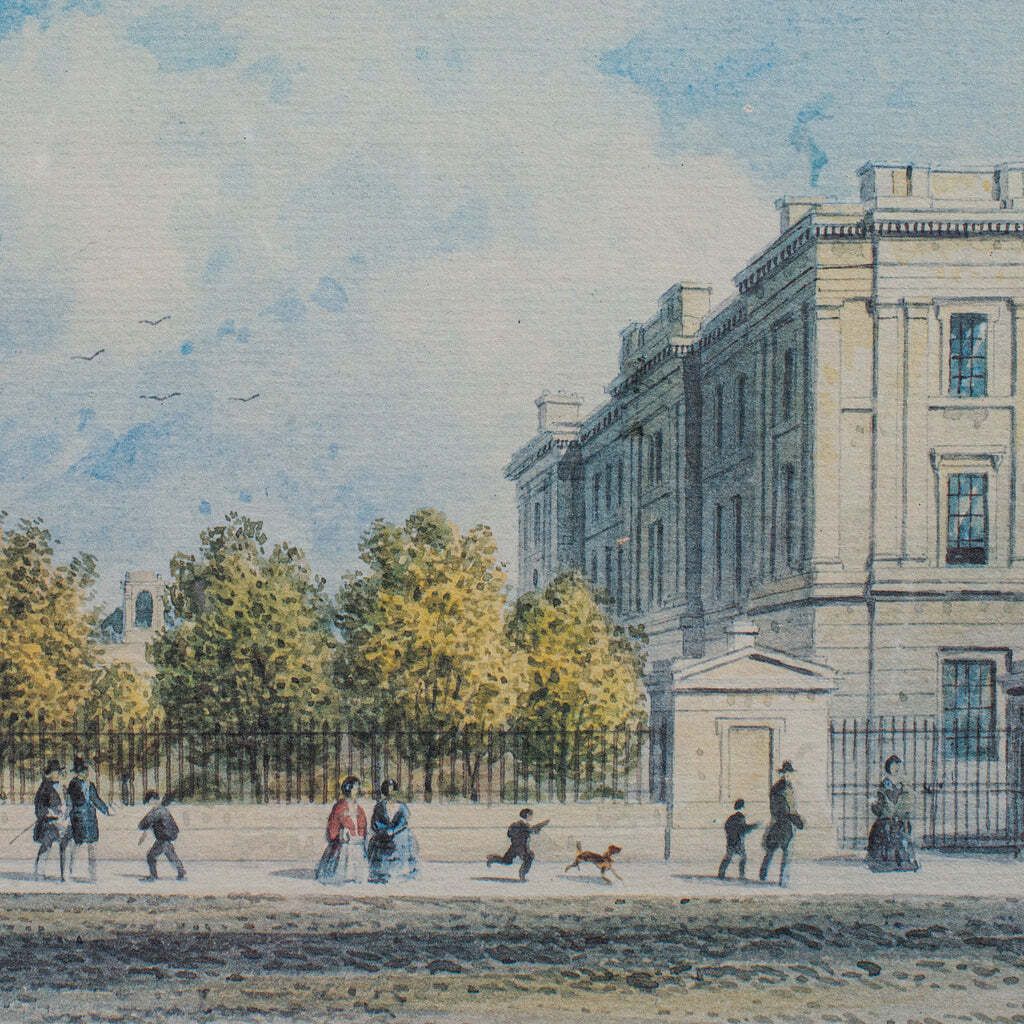 Antique Hospital Picture, St Thomas' London, Engraving, Art, Medical, Victorian photo vinterior