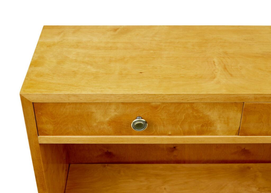 Scandinavian Birch Low Open Bookcase By Smf Bodafors photo vintage