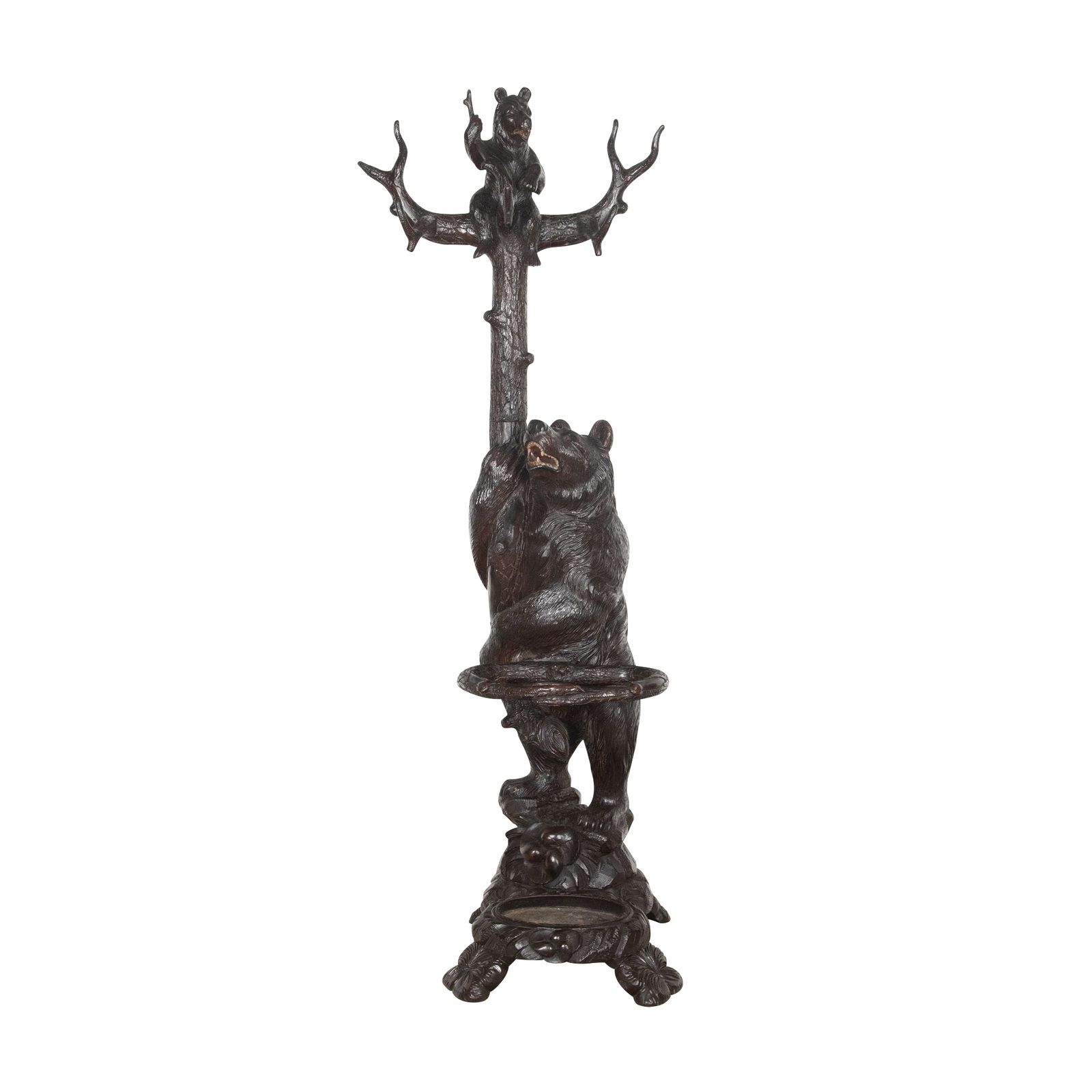 photo buy 19th Century Carved Bear Hall Stand
