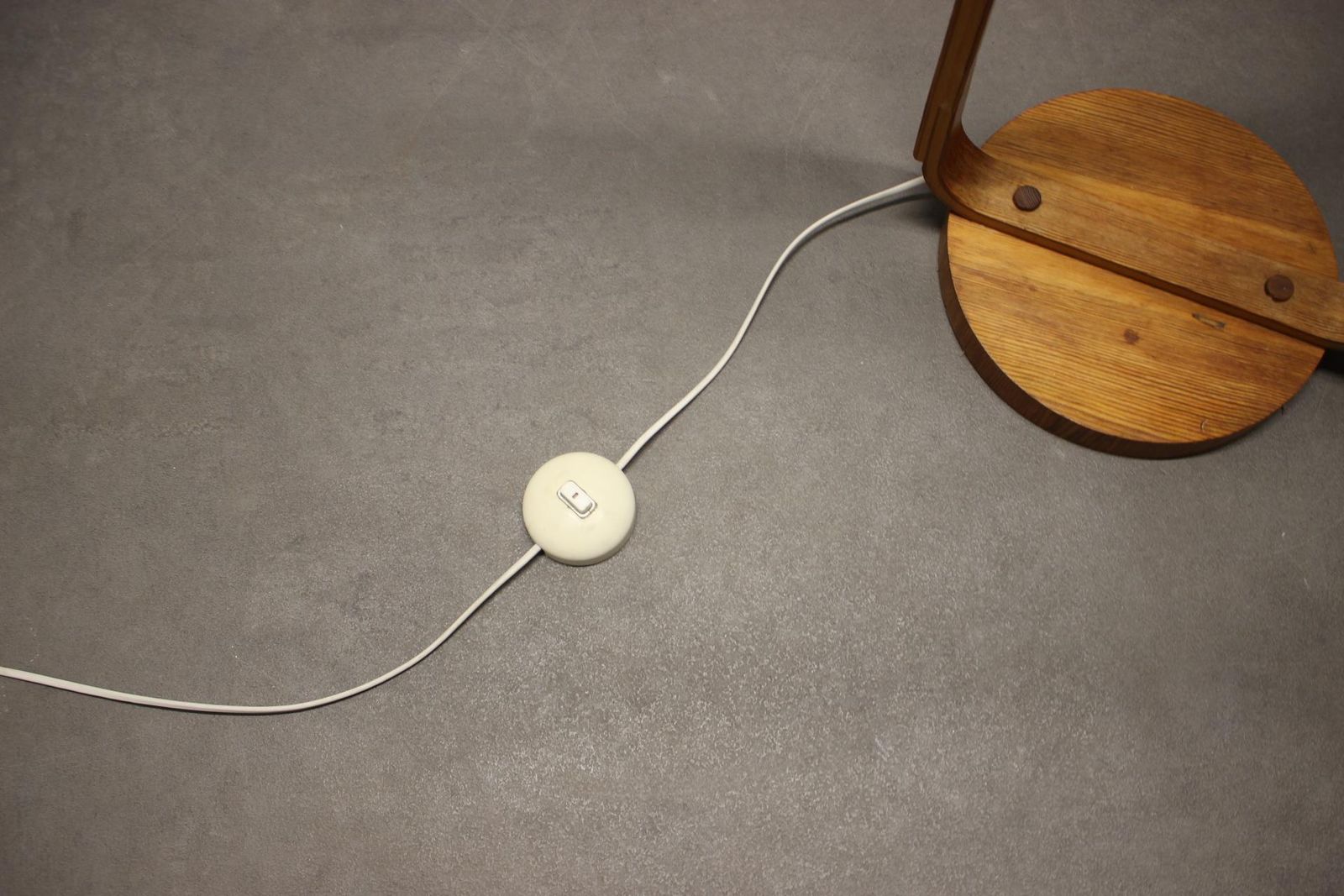 photo vinterior Mid Century Wooden Floor Lamp, Scandinavian Style, 1960s