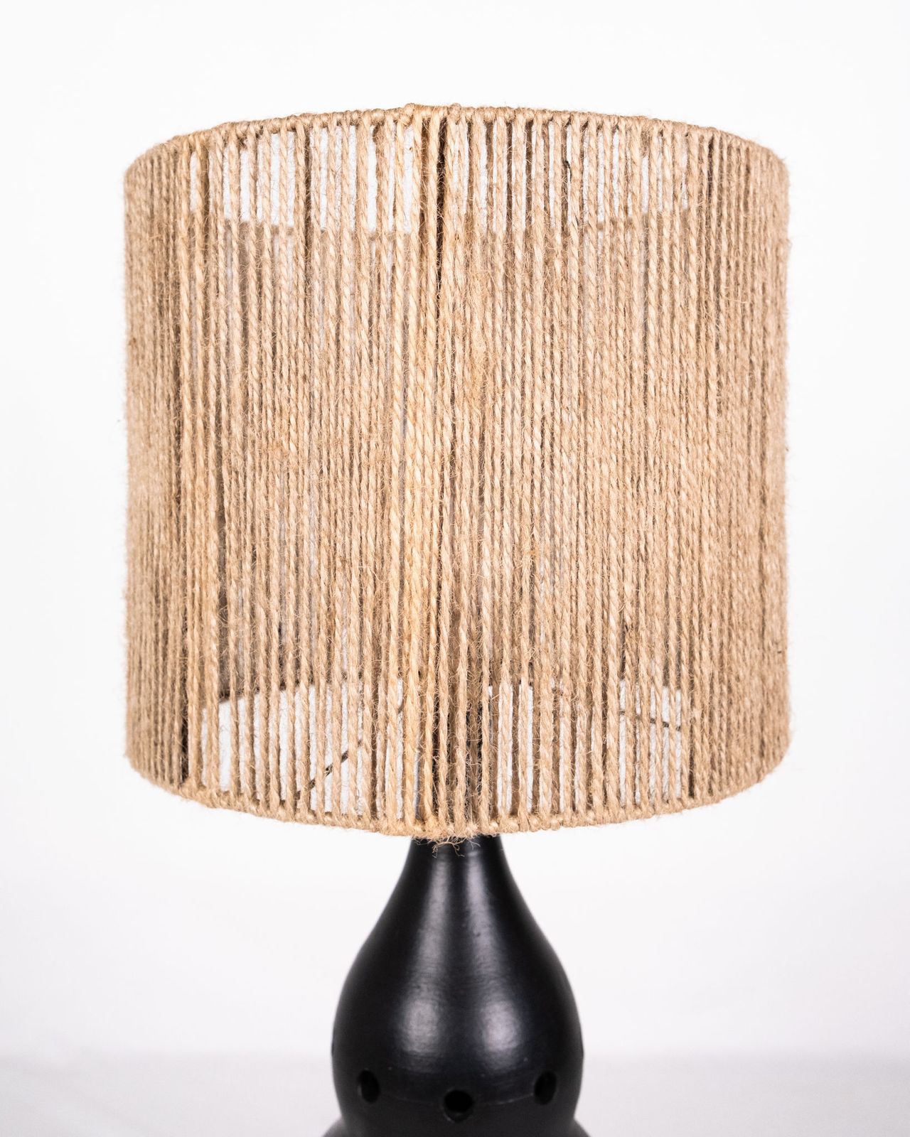 Black Ceramic Lamp In The Style Of Georges Pelletier, France, 1970s photo for sale