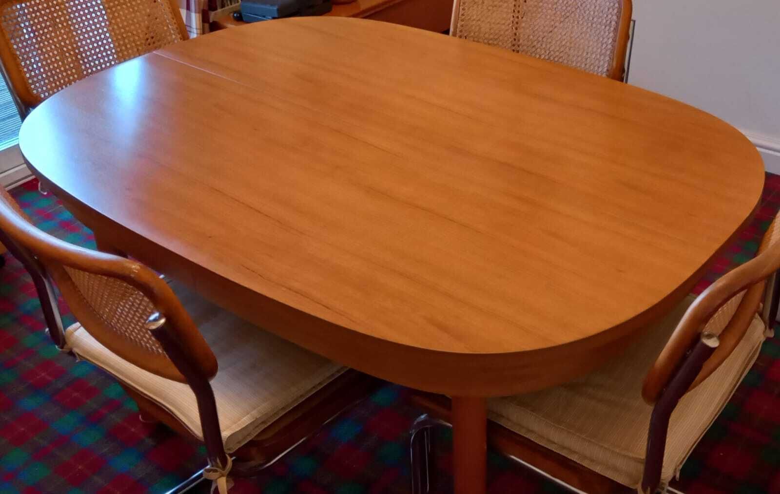 Mid Century Schreiber Large Extendable Teak Dining Table No Chairs photo Furniture