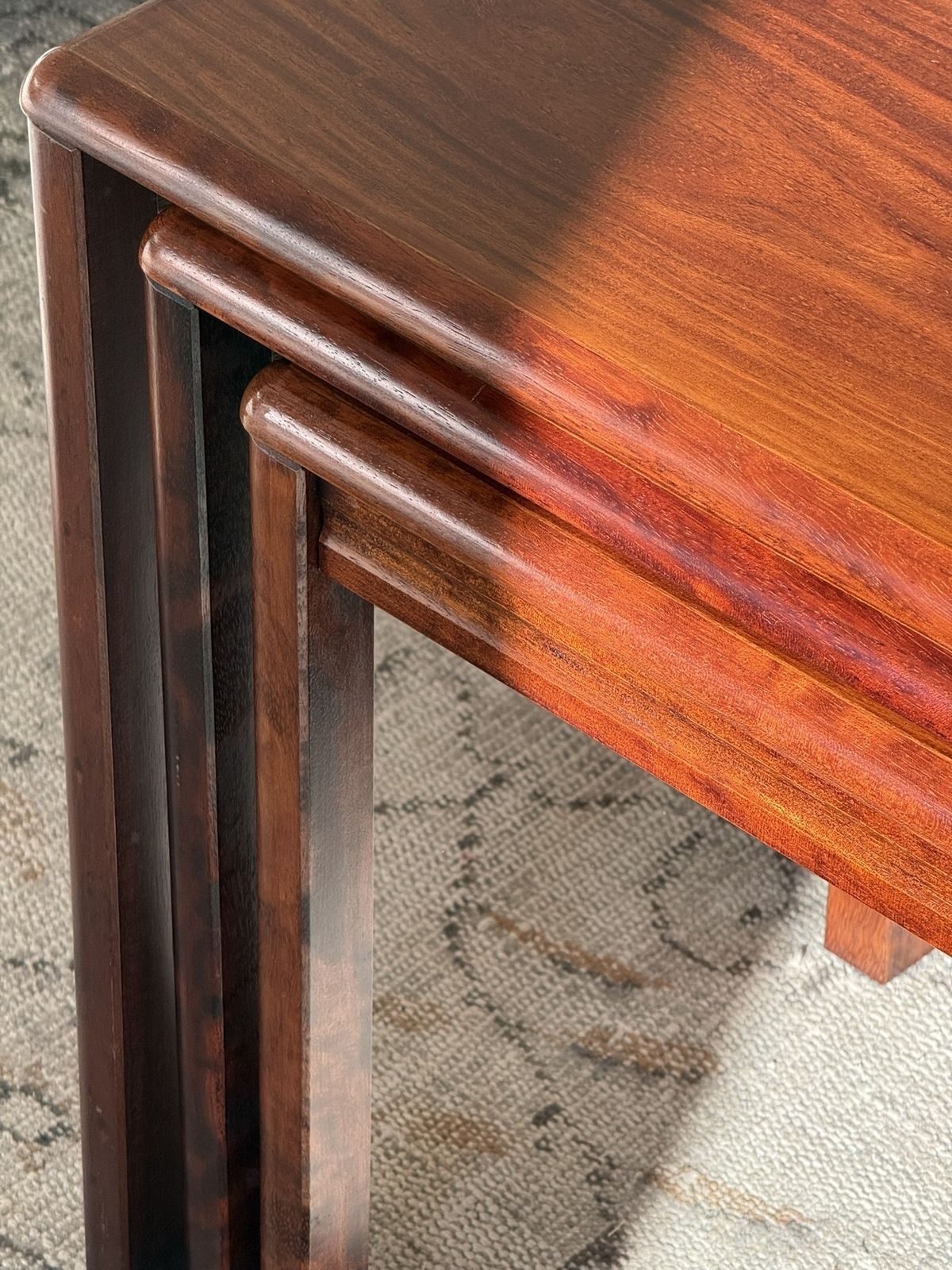 Danish Rosewood Nest Of Table By Henning Oddense photo furniture