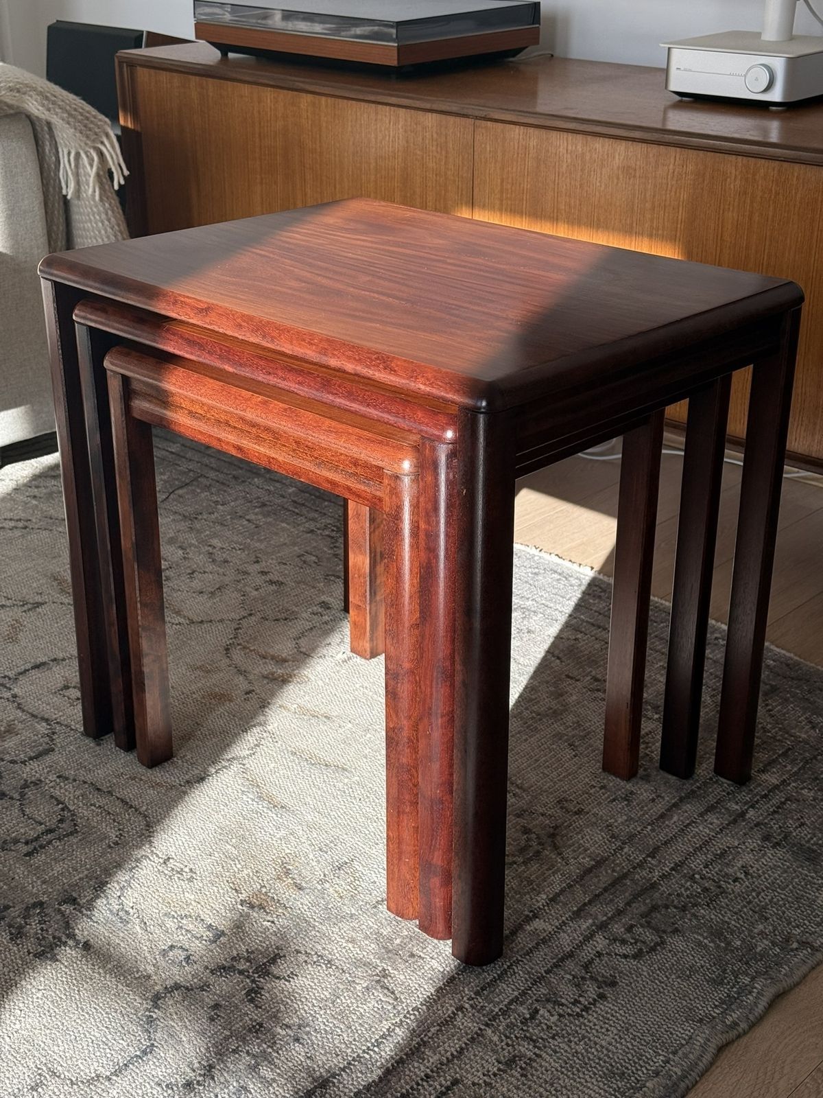 Danish Rosewood Nest Of Table By Henning Oddense photo 280.0