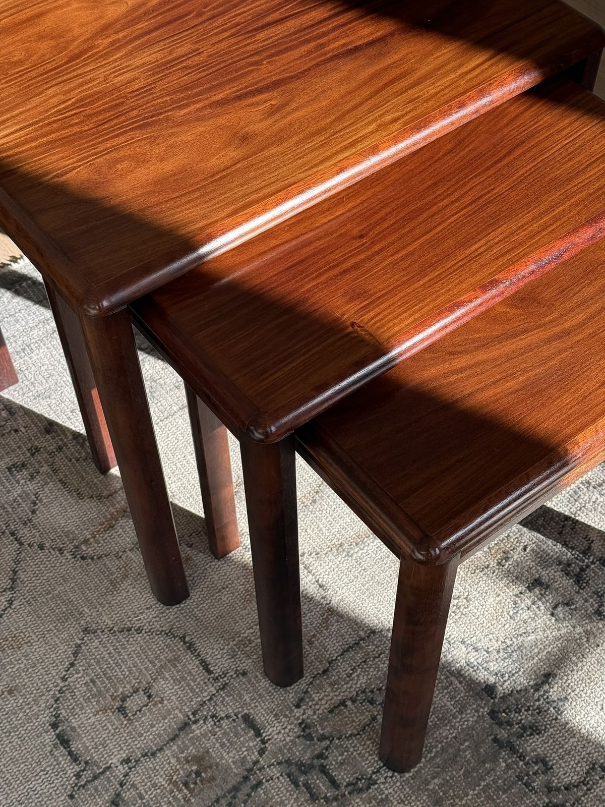 Danish Rosewood Nest Of Table By Henning Oddense photo vinterior