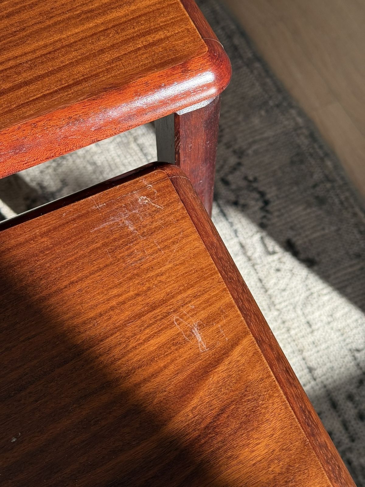 Danish Rosewood Nest Of Table By Henning Oddense photo buy