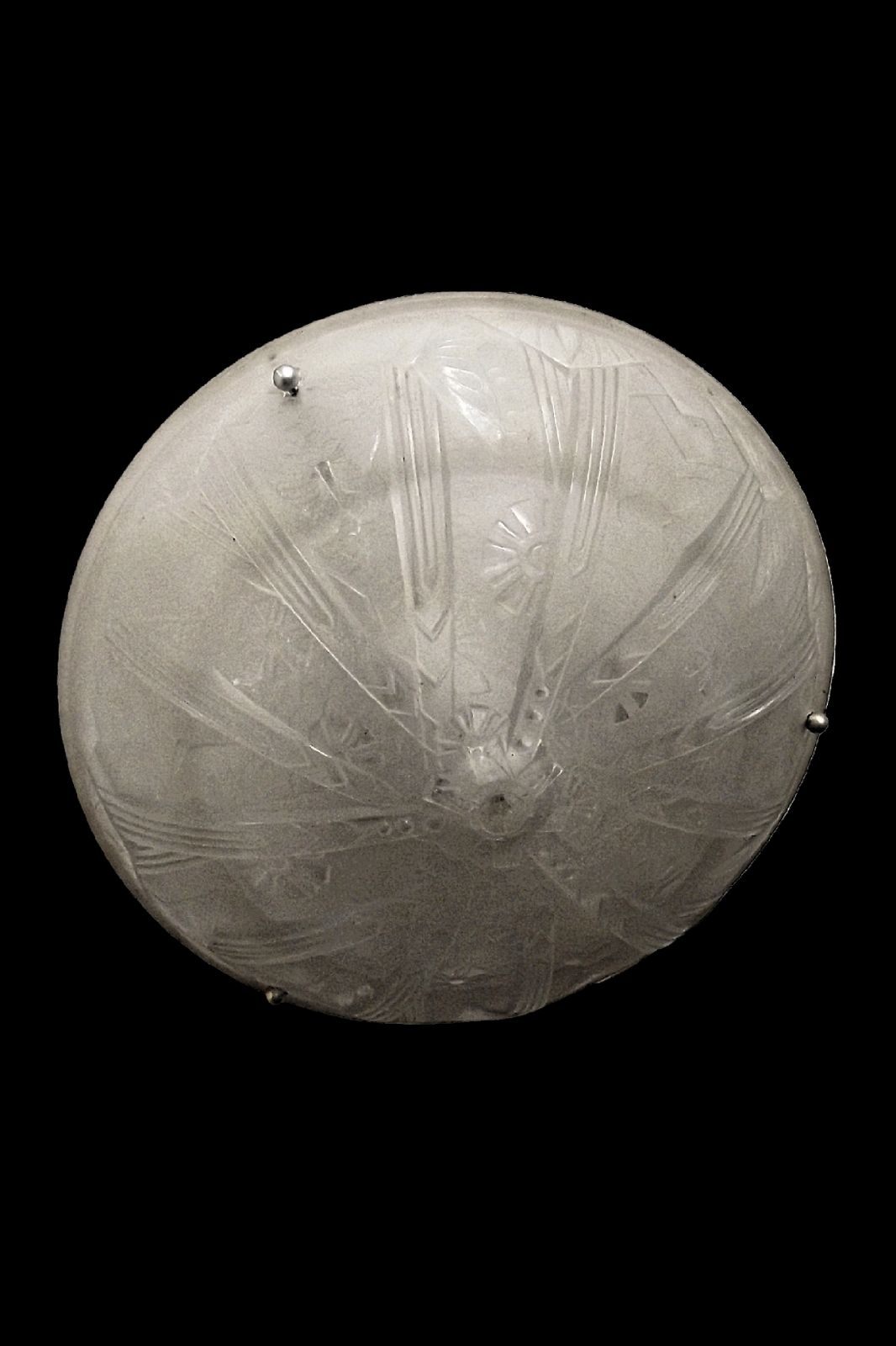 Muller Freres Signed Art Deco Ceiling Light / Plafonnier Rare Sought After Butterfly Model France 1930s photo Lighting