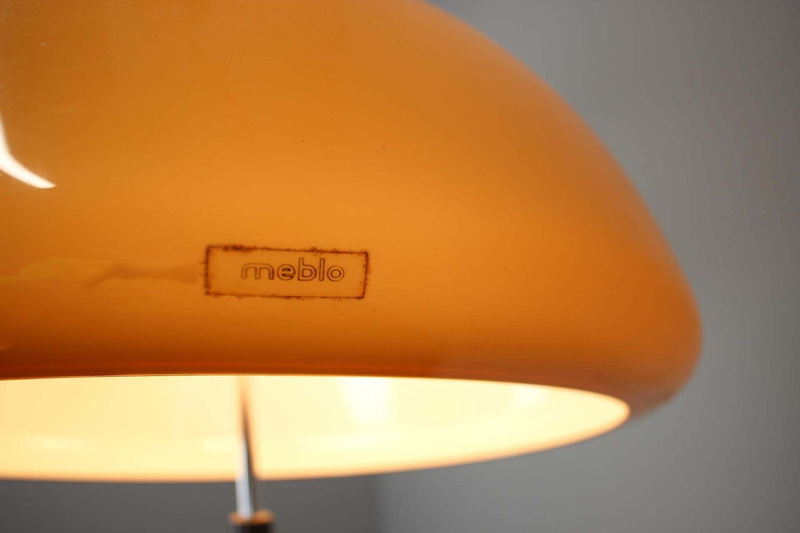 photo furniture Mid Century Adjustable Plastic Pendant Lamp By Meblo, Italy, 1970s
