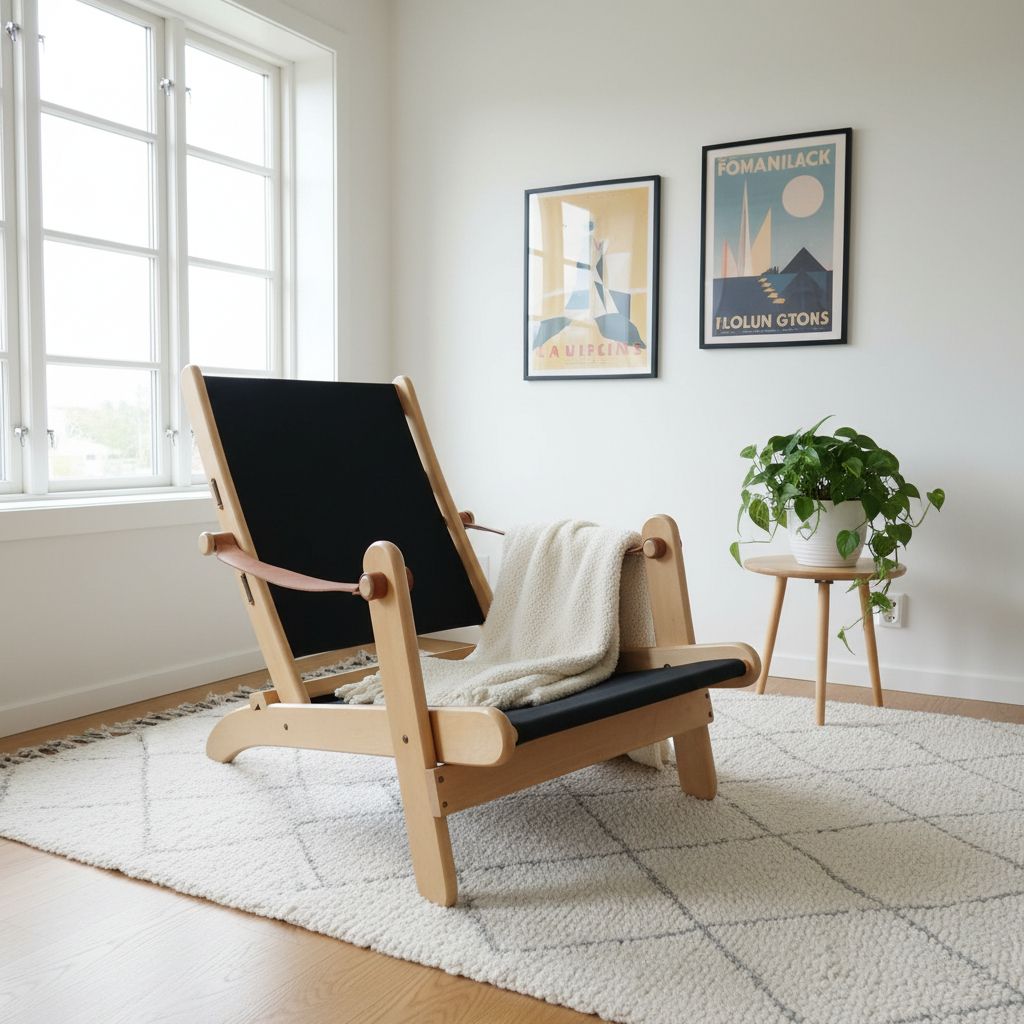 Mid Century åke Fribytter “Congo” Folding Armchair For Ikea, 1970s photo vinterior