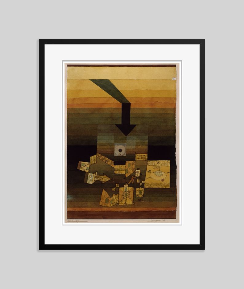 Paul Klee 'Affected Place' Archival Pigment Print Framed In Black