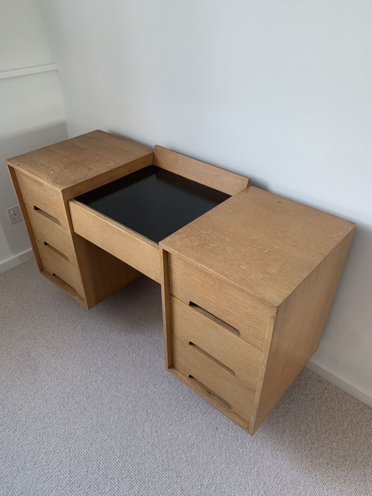 Mid Century Stag C Range Oak Small Dressing Table By John & Sylvia Reid photo furniture