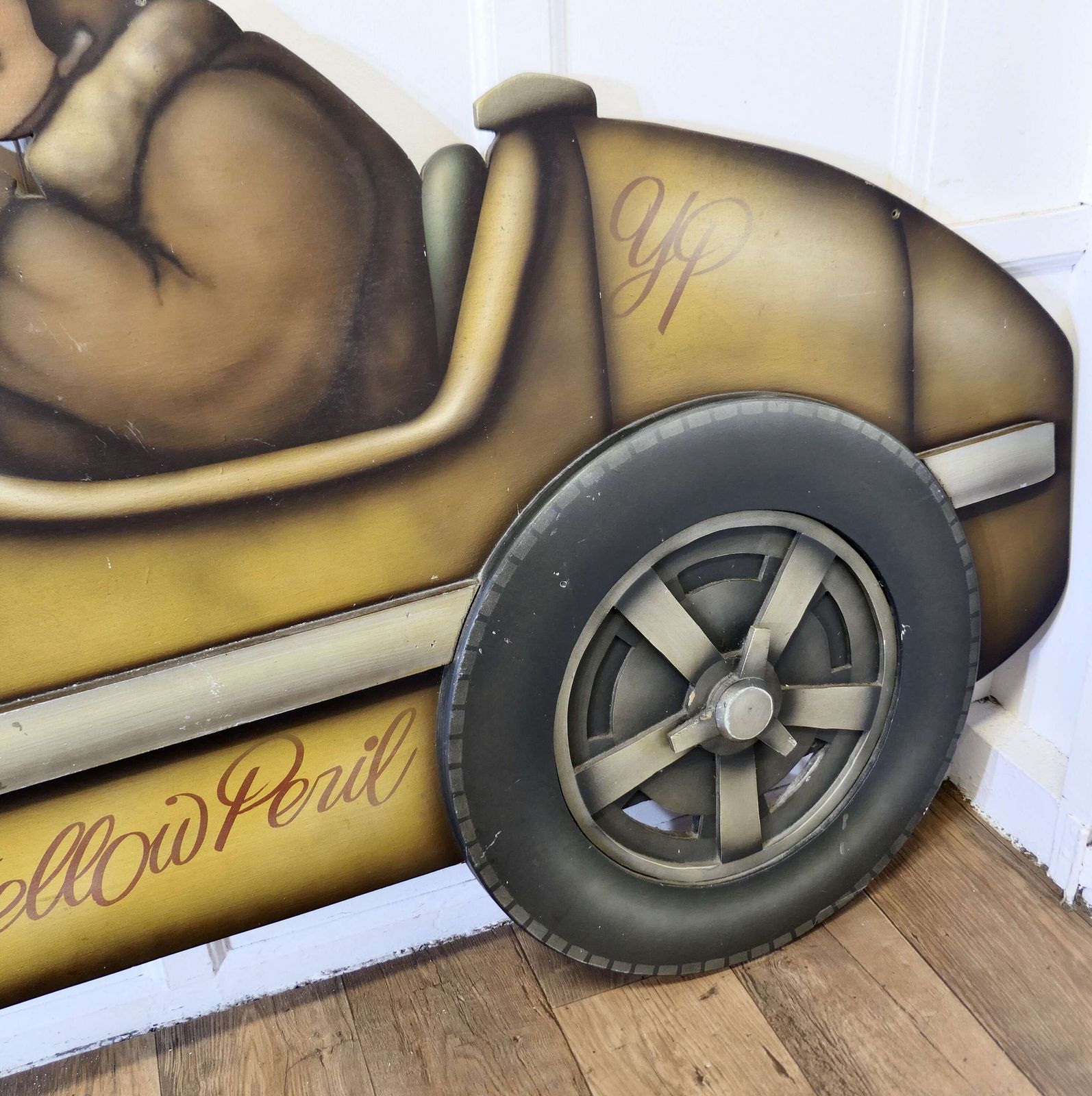 Model Of Kissel Gold Bug Speedster, Trade Advertising Sign photo for sale